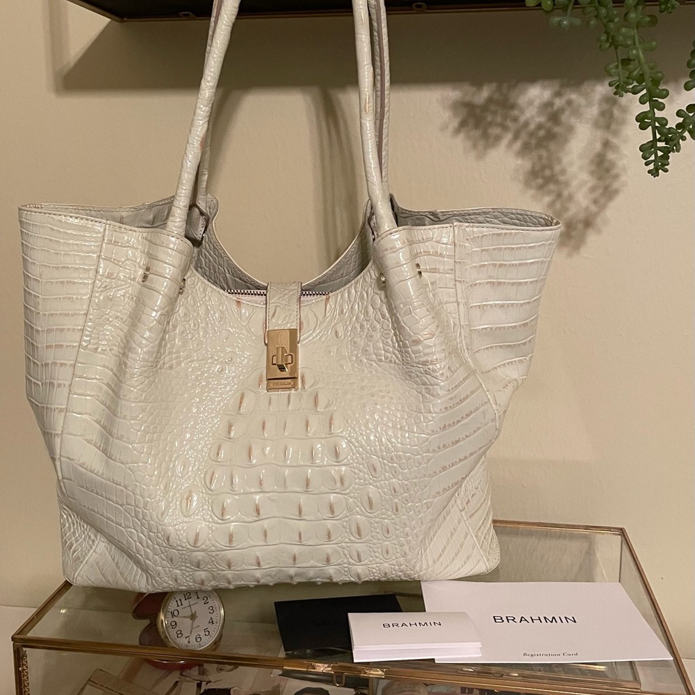 Brahmin Medium Mallory Crystal Melbourne bag purse